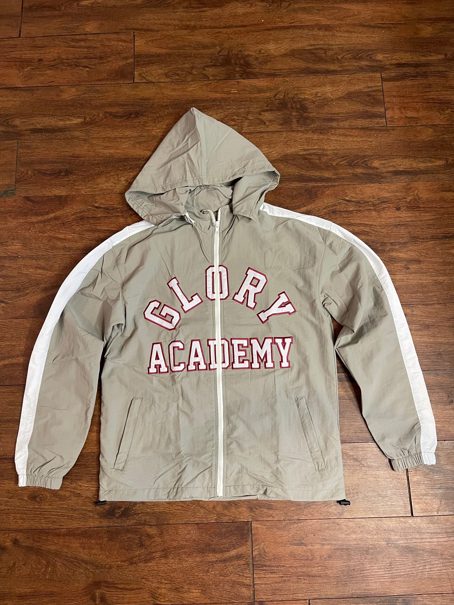 Grey Faithful Windbreaker