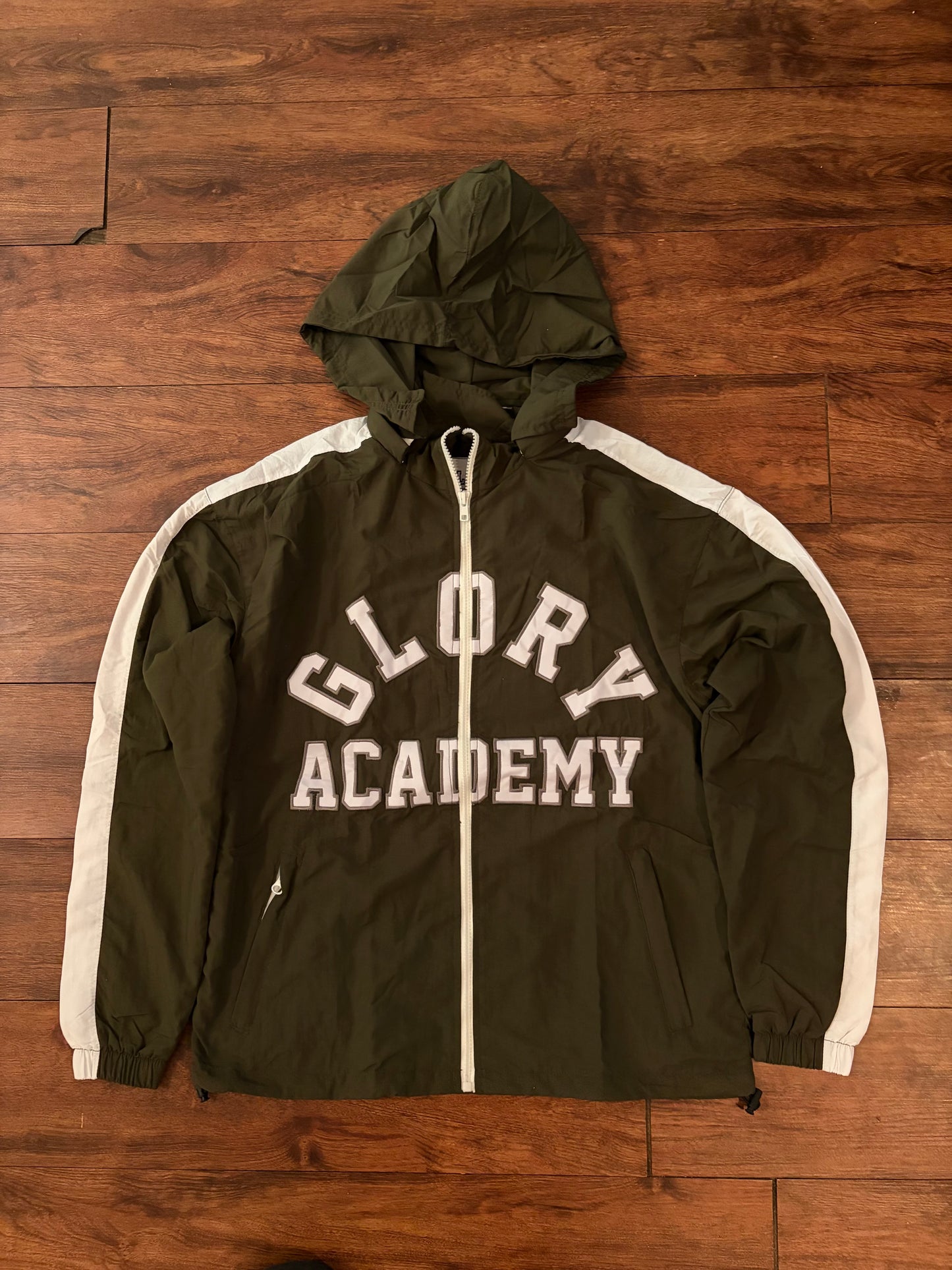 Olive Faithful Windbreaker