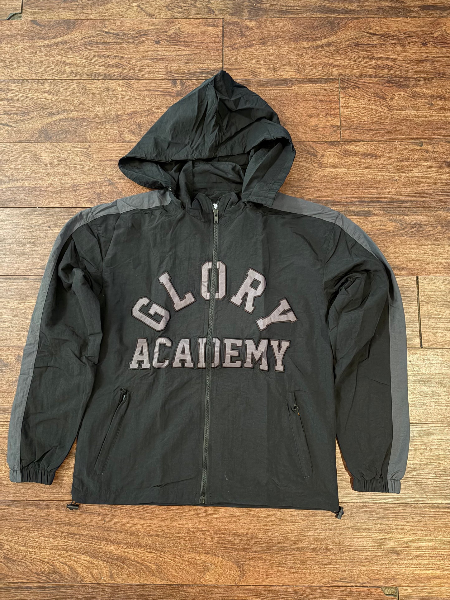 Black Faithful Windbreaker