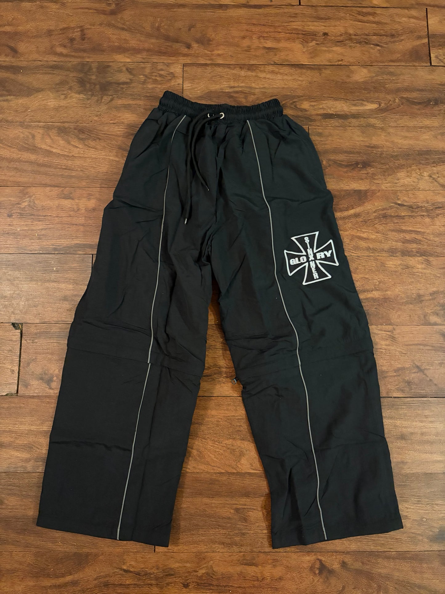 Black Chaos Windbreaker Pants