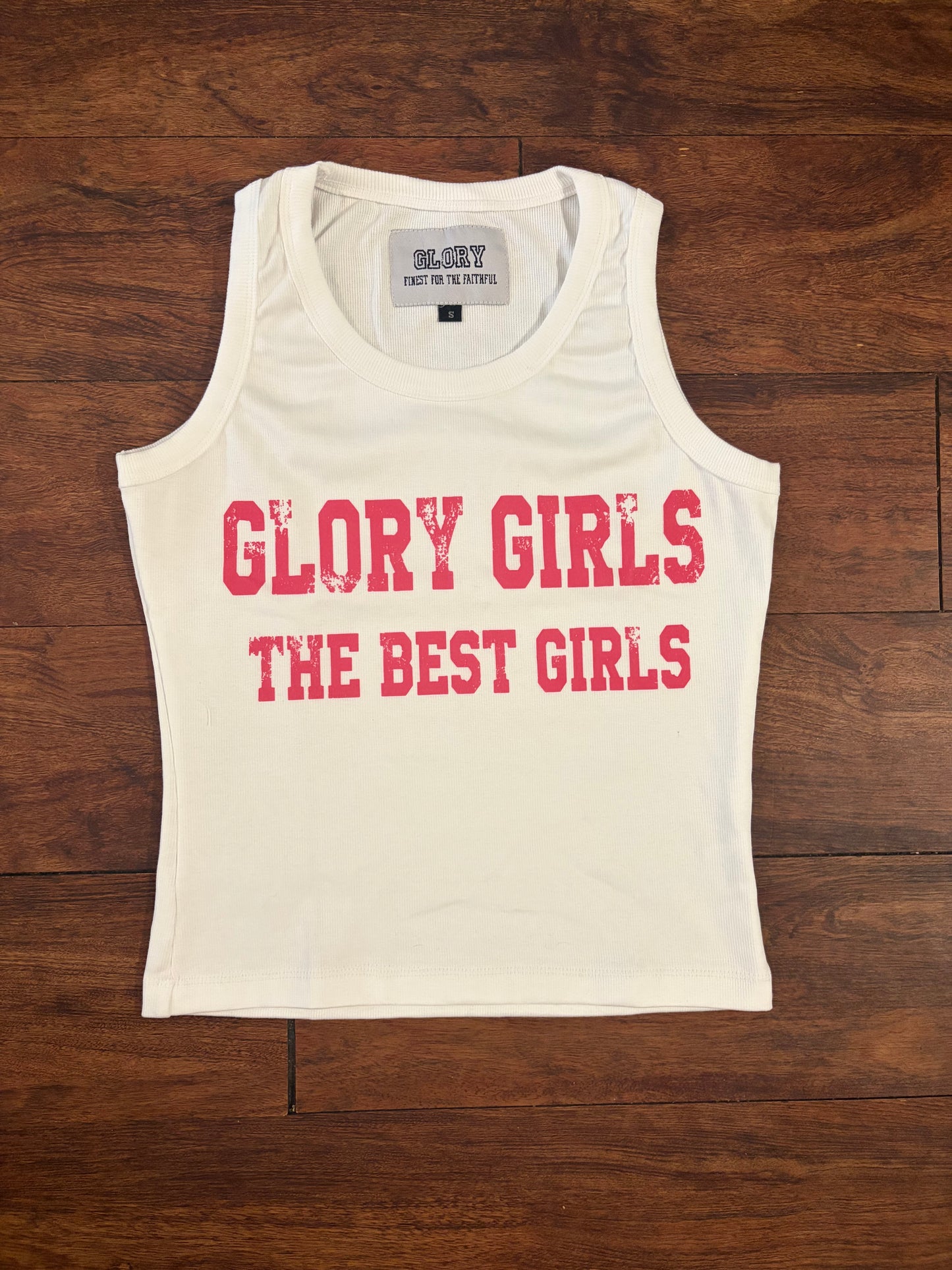 PINK GLORY GIRLS CROP TEE
