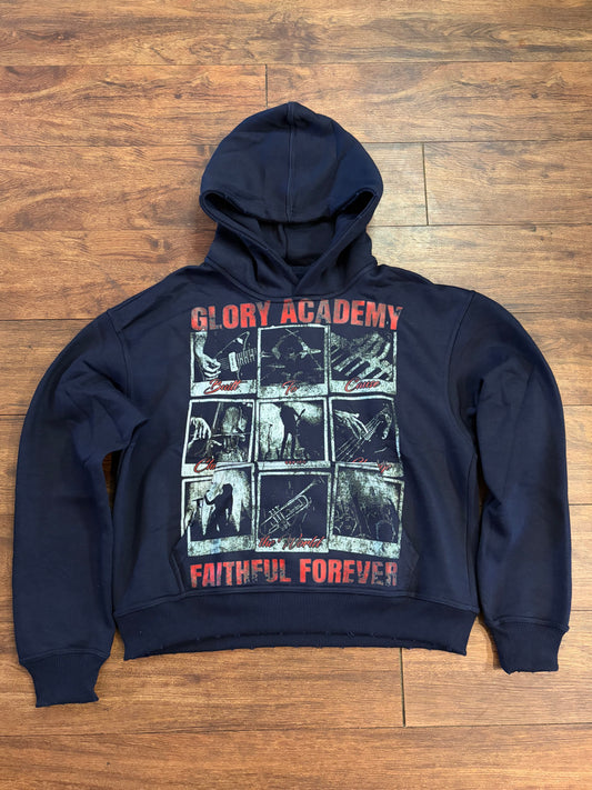 Navy Faithful Hoodie