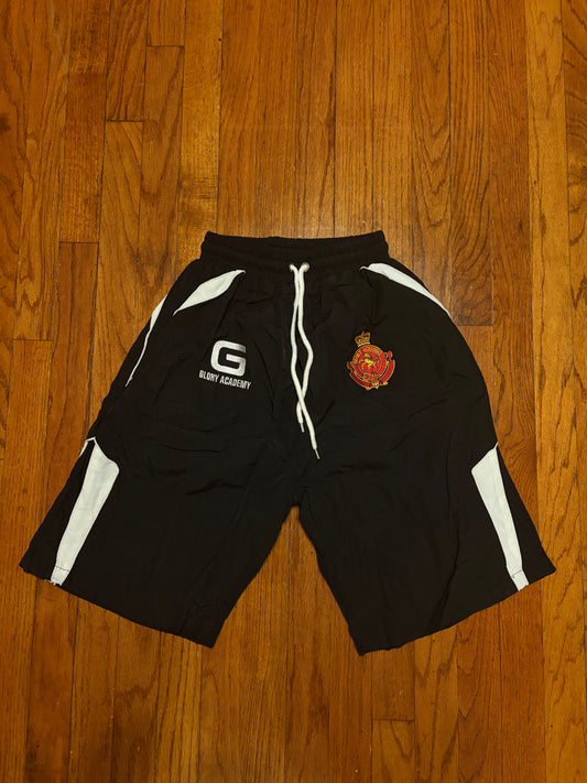 BLACK UNIVERSITY SHORTS