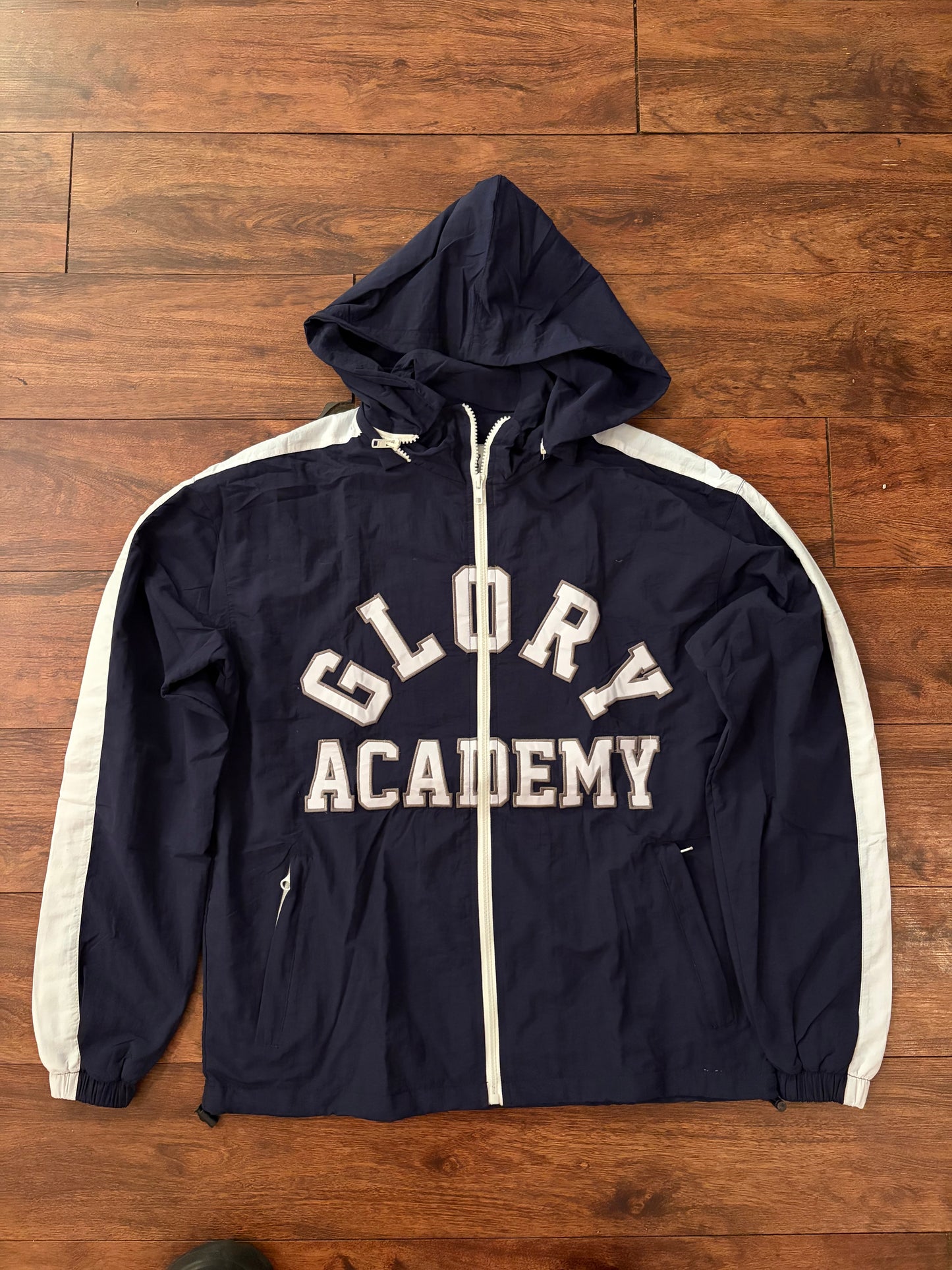 Navy Faithful Windbreaker