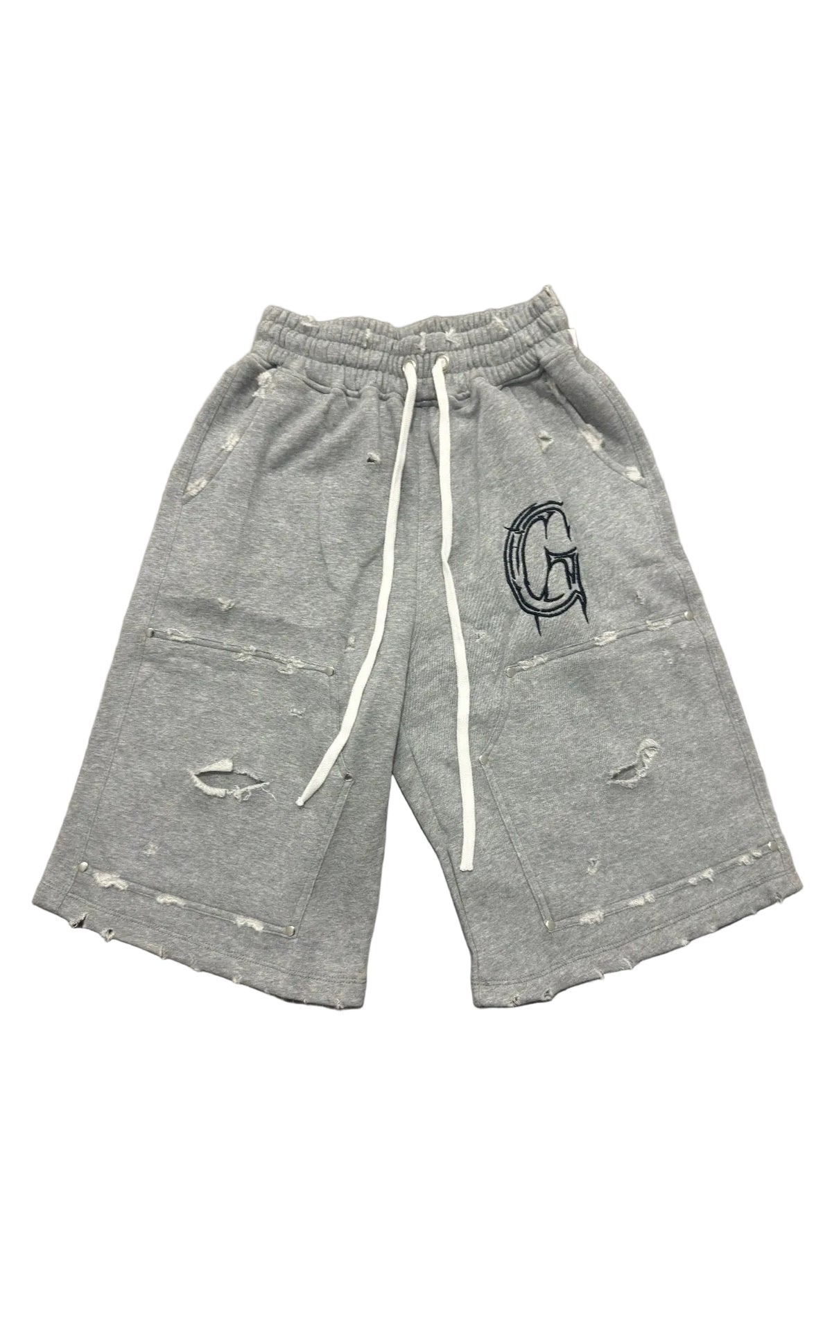 GREY ESSENTIAL SHORTS